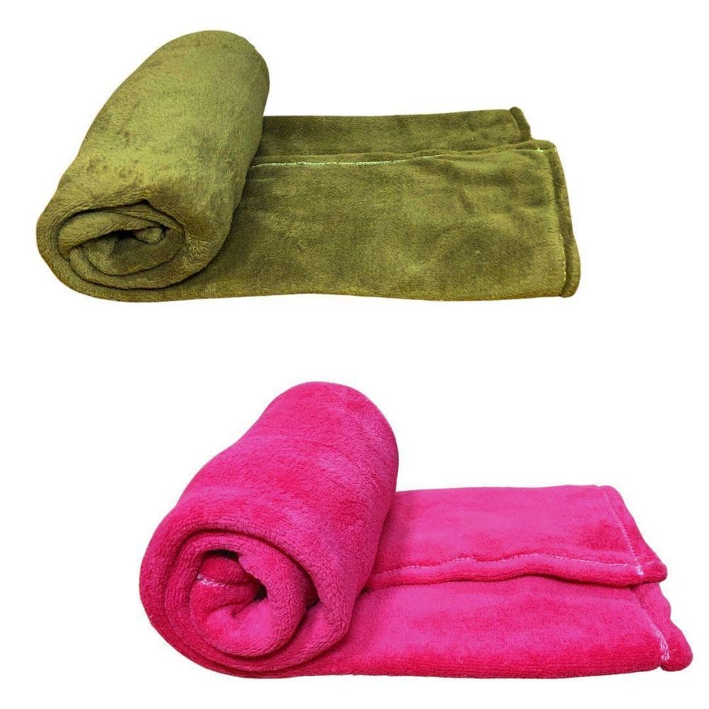 Kit 2 Mantas Pet Cor Marrom E Rosa