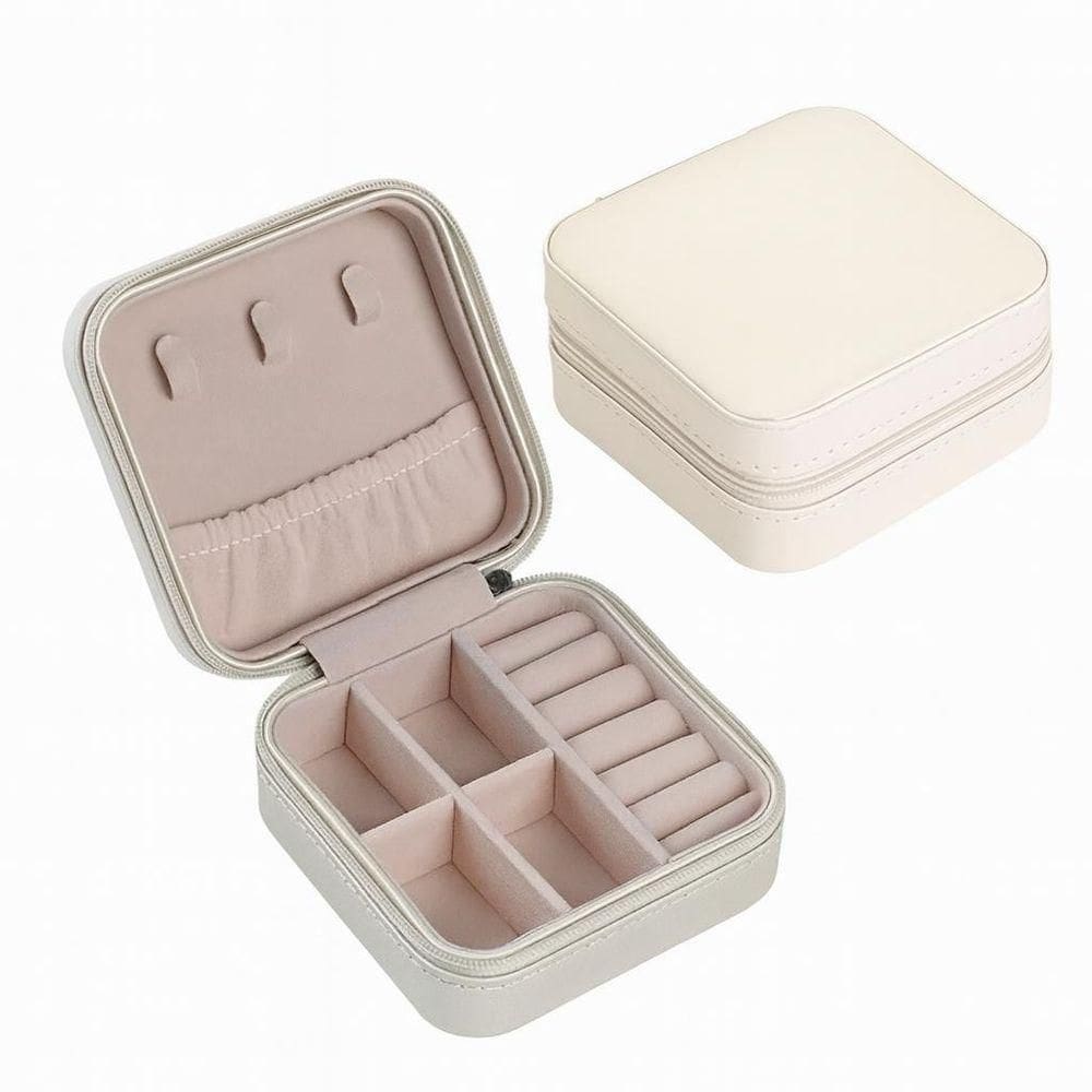 Mini Porta-jóias Em Couro Sintético Verde