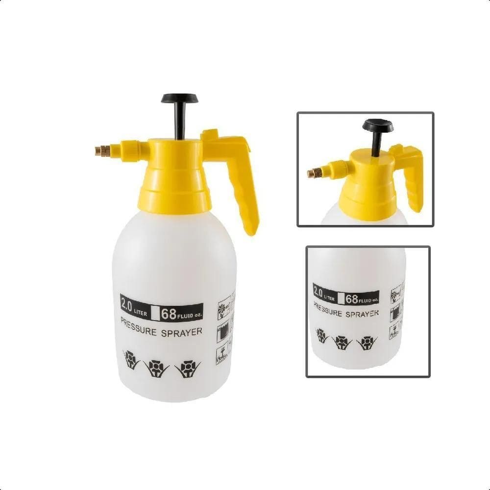 2X Pulverizador Manual 2L Compressão Prévia Para Casa Jardim
