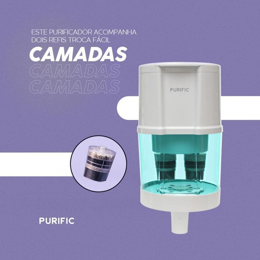 Purific 20 Verde Para Bebedouro Refil Camadas
