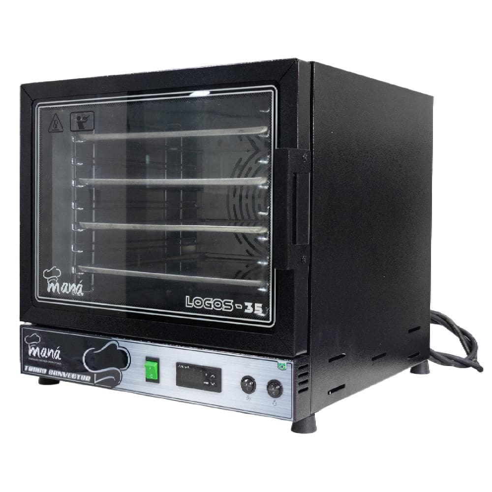 Forno Turbo Convector Elétrico Maná Logos 35 Digital Preto 220V