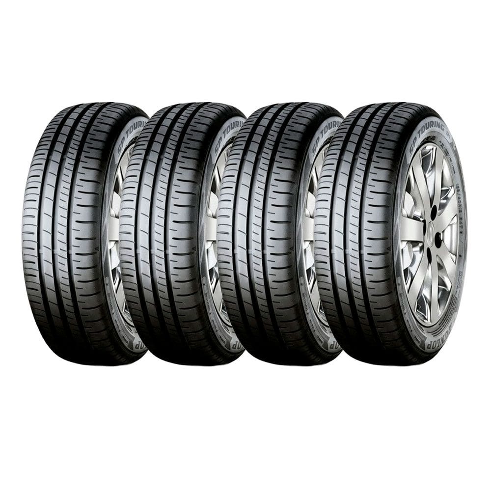 Kit 4 Pneus Dunlop 185/65R14 86T SP Touring R1 Aro 14 Passeio
