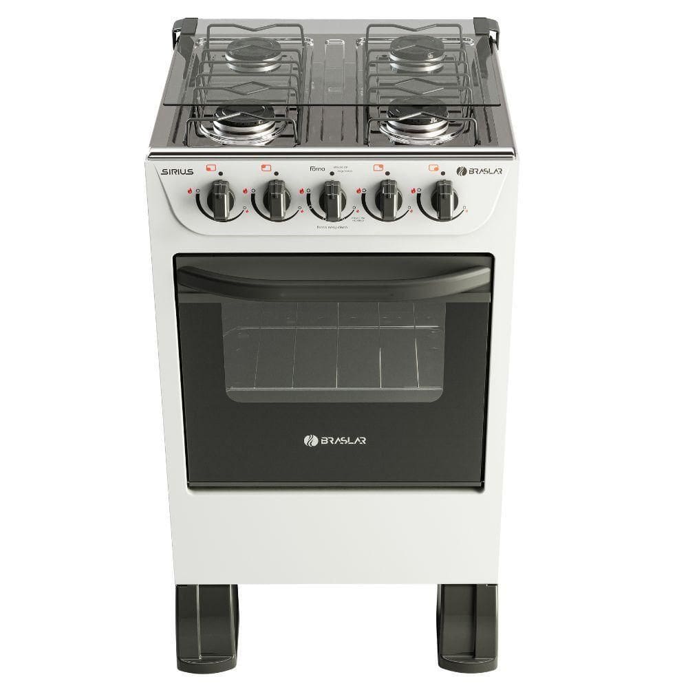 Fogao Braslar 4 Bcs Sirius 2023 Branco