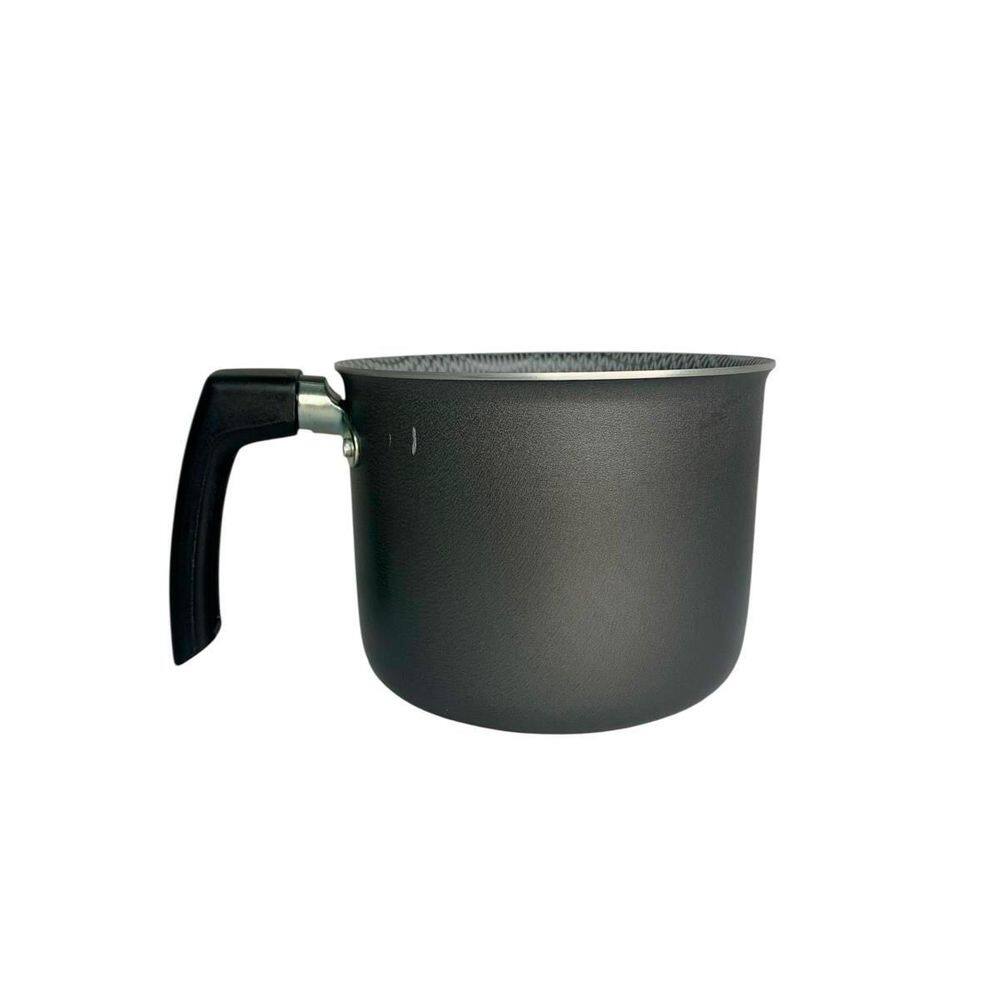 Caneca Fervedor Alegrete Leiteira Cinza 12Cm