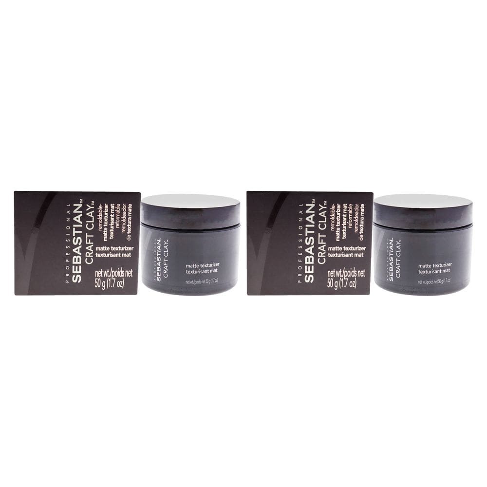 Texturizador Hair Clay Sebastian Craft Clay Matte, 50 ml, pacote com 2