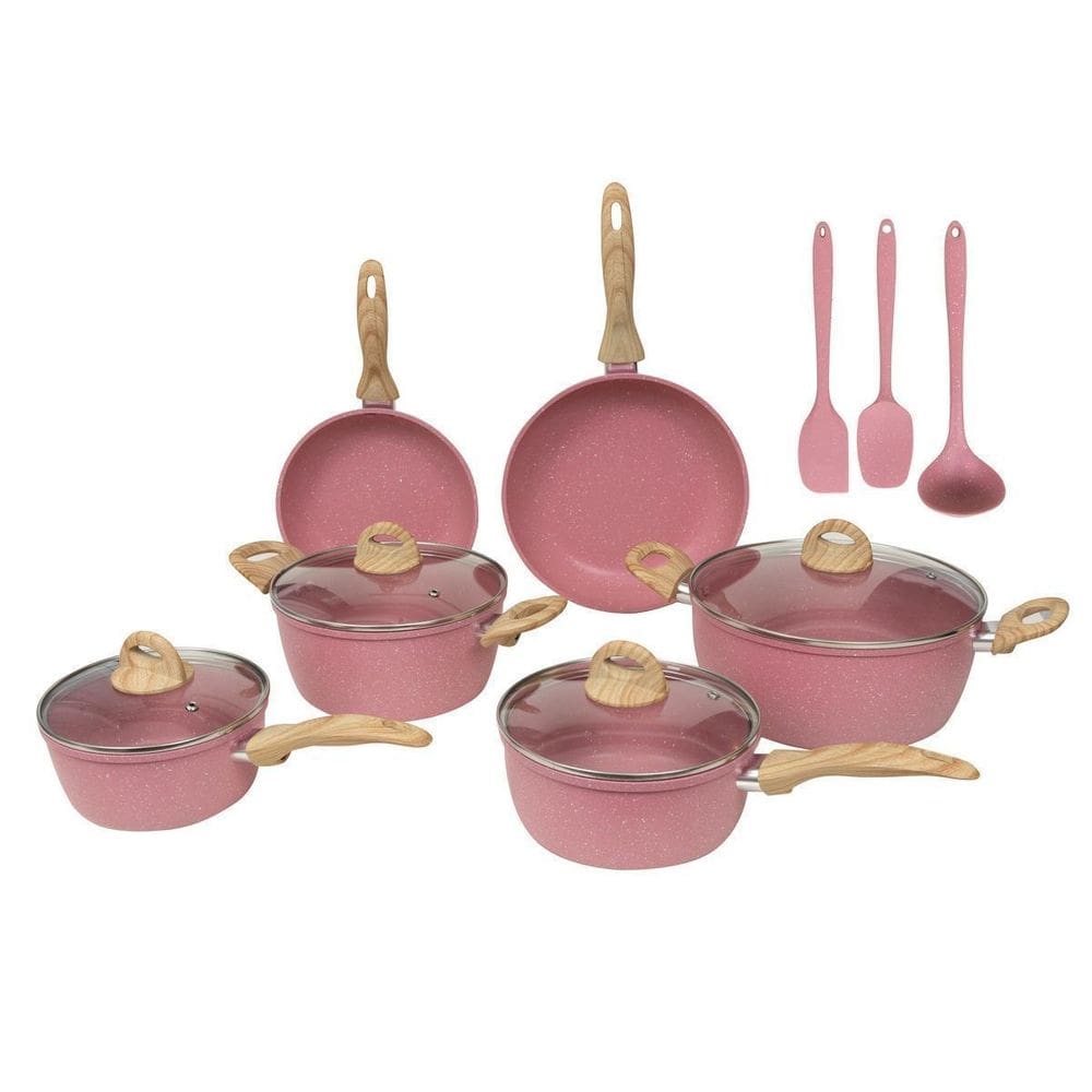 Jogo Panelas Antiaderente Revestimento Cerâmica 9 Peças