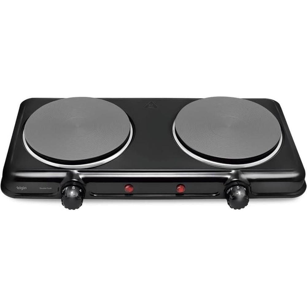 Fogão Elétrico De Mesa 2 Pratos 2000W FG02 Double Cook Preto Elgin 110V