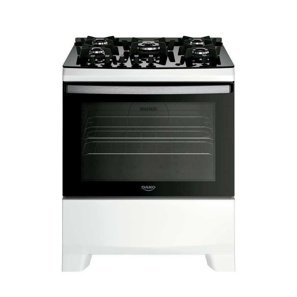 Fogão 5 Bocas Dako Supreme Com Mesa De Vidro Bivolt