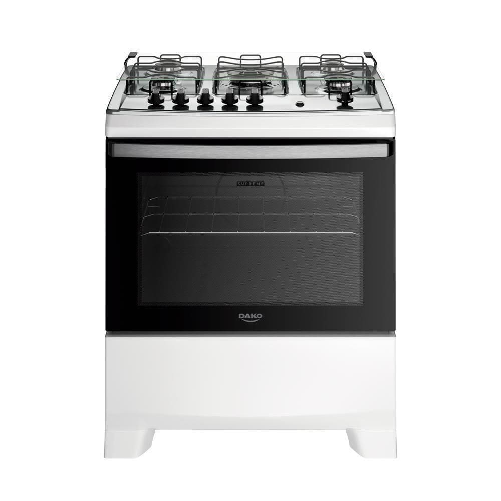 Fogão 5 Bocas Dako Com Mesa Inox Supreme Tripla Chama Bivolt