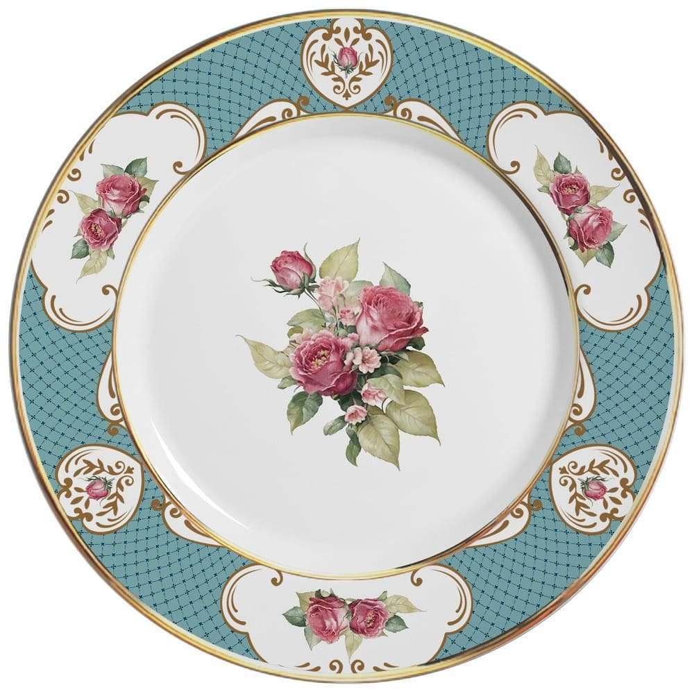 Sousplat Singapura Turquesa 34 Cm Cerâmica Alleanza