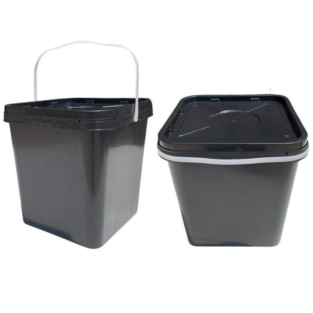 Balde Quadrado 16L Alça Plastica Lacre
