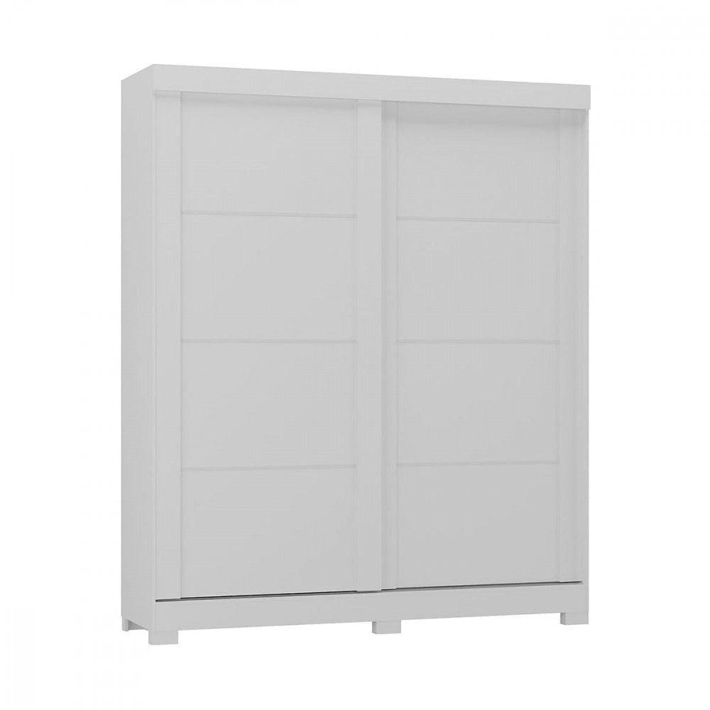 Guarda-roupa Solteiro Montana 2 Portas 2 Gav. Atualle Móveis Branco