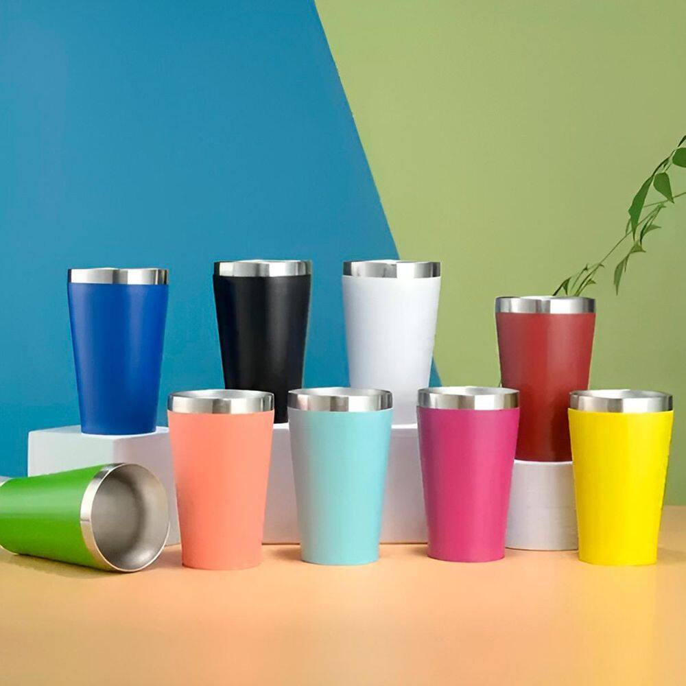 Mini Copo Térmico Tulipa Cerveja Aço Inox 120Ml Verde