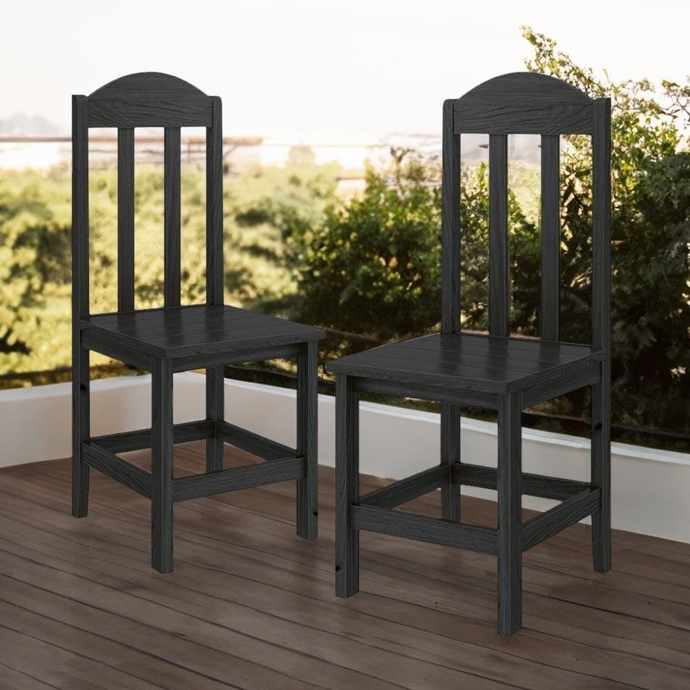 Kit Com 2 Cadeiras De Jantar Madeira Maciça Safira Preço Sem Estofado Preto S/estofado