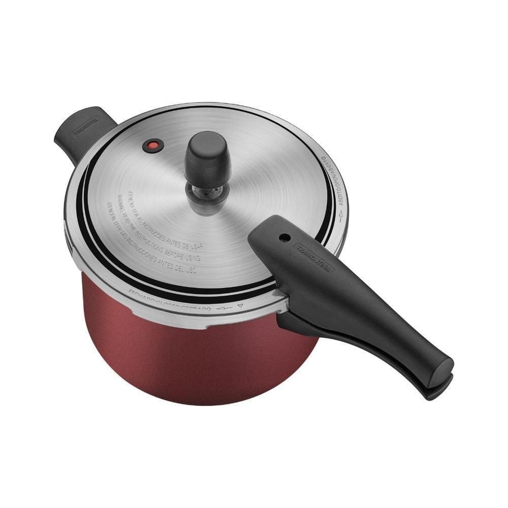 Panela De Pressão Tramontina Vancouver Effect Em Alumínio Com Revestimento Interno E Externo Em Antiaderente Starflon Ma