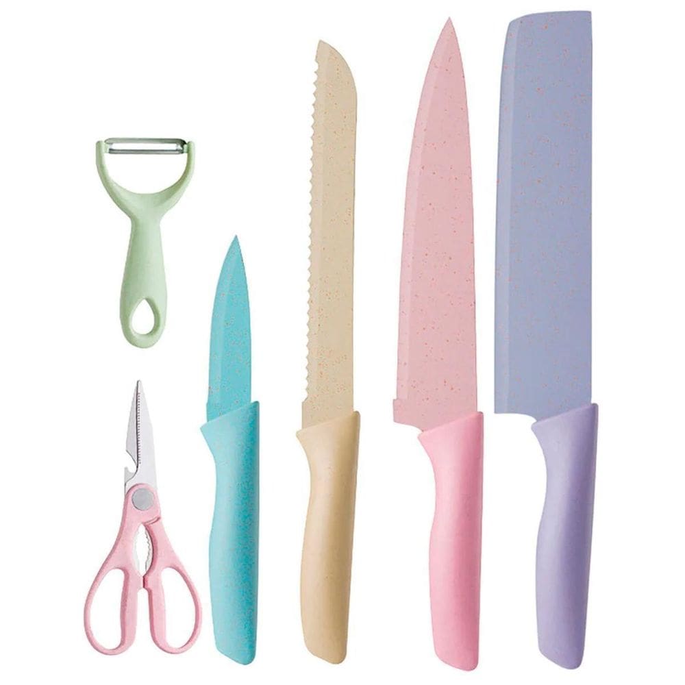 Kit Colorido Inox 6 Peças