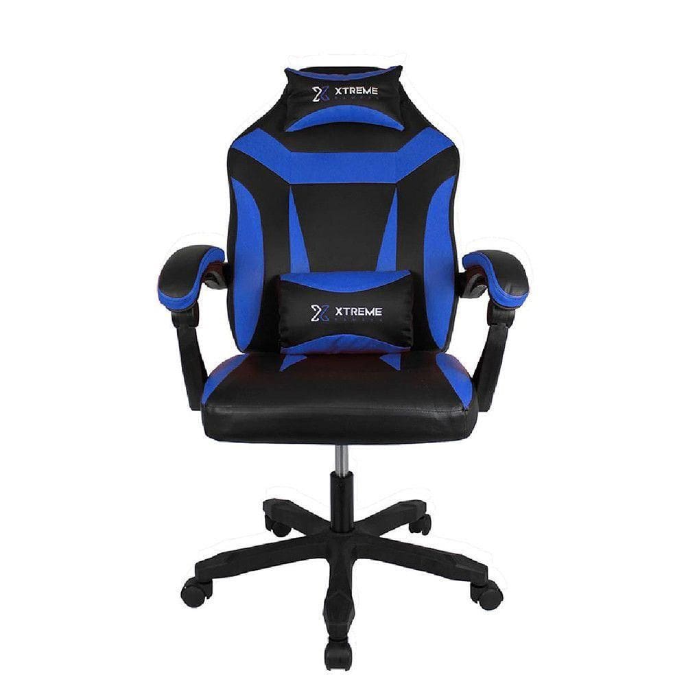 Cadeira Gamer Conthey Supra Até 120 Kg Reclinável Preto/azul