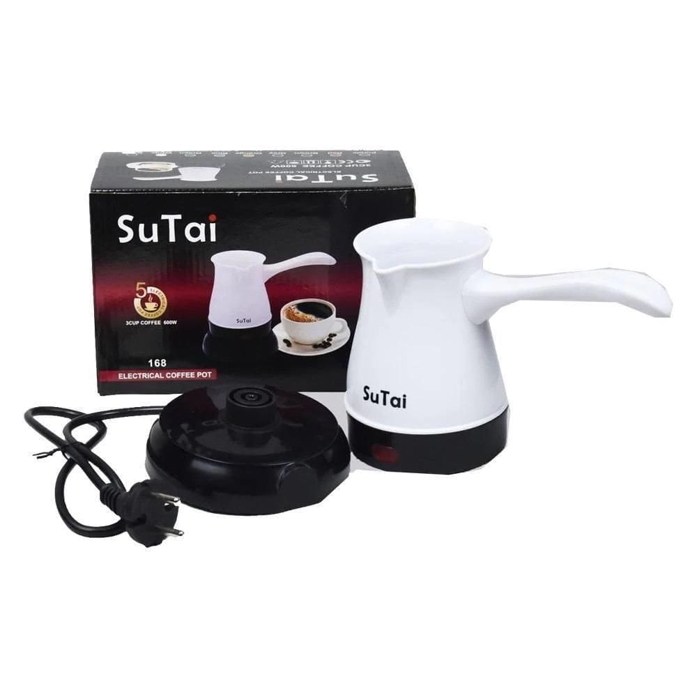 Cafeteira Eletrica Maquina De Cafe Expresso Europeu Turco 600w Aquecedor Agua Bivolt Branco