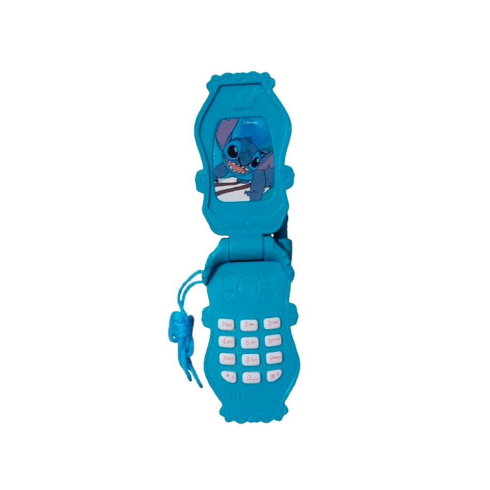 Celular de Brinquedo Smartphone Flip Stitch Laranja Luz Som