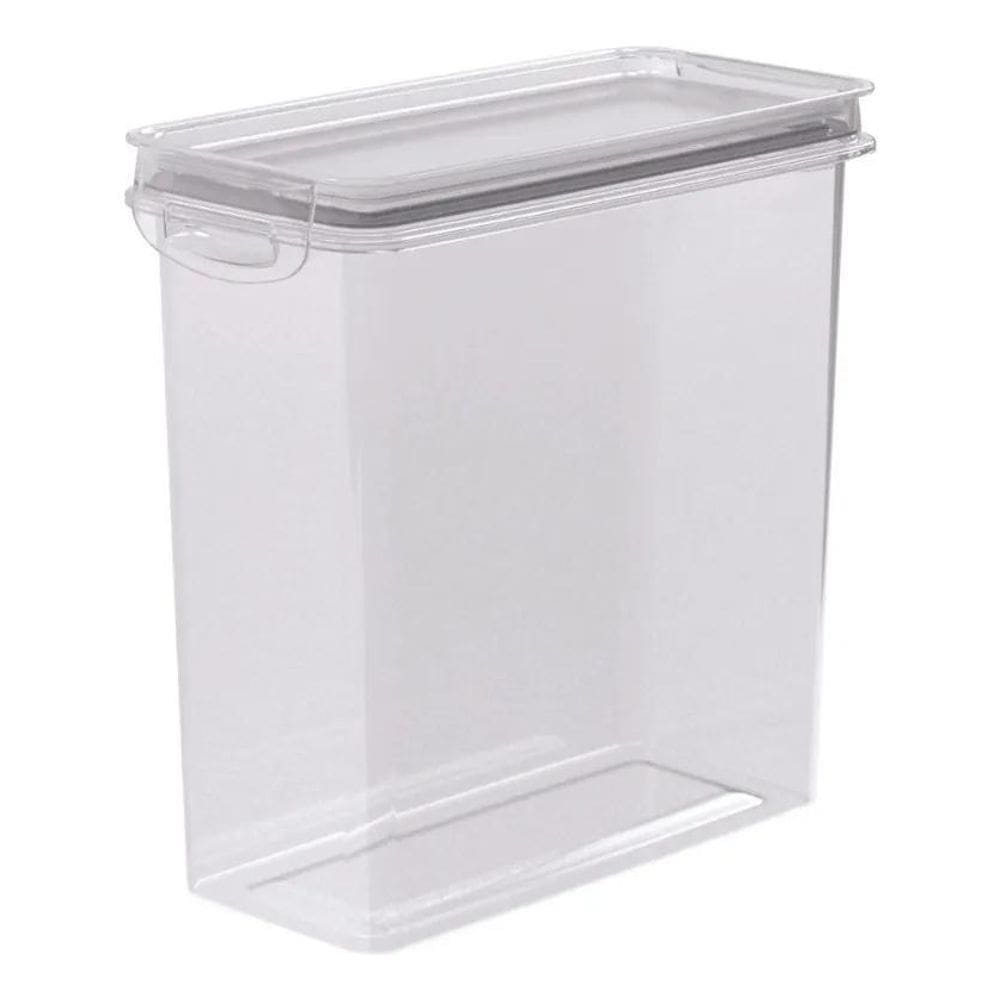 2X Pote Porta Mantimentos Herméticos 3 Litros Trava Plasutil