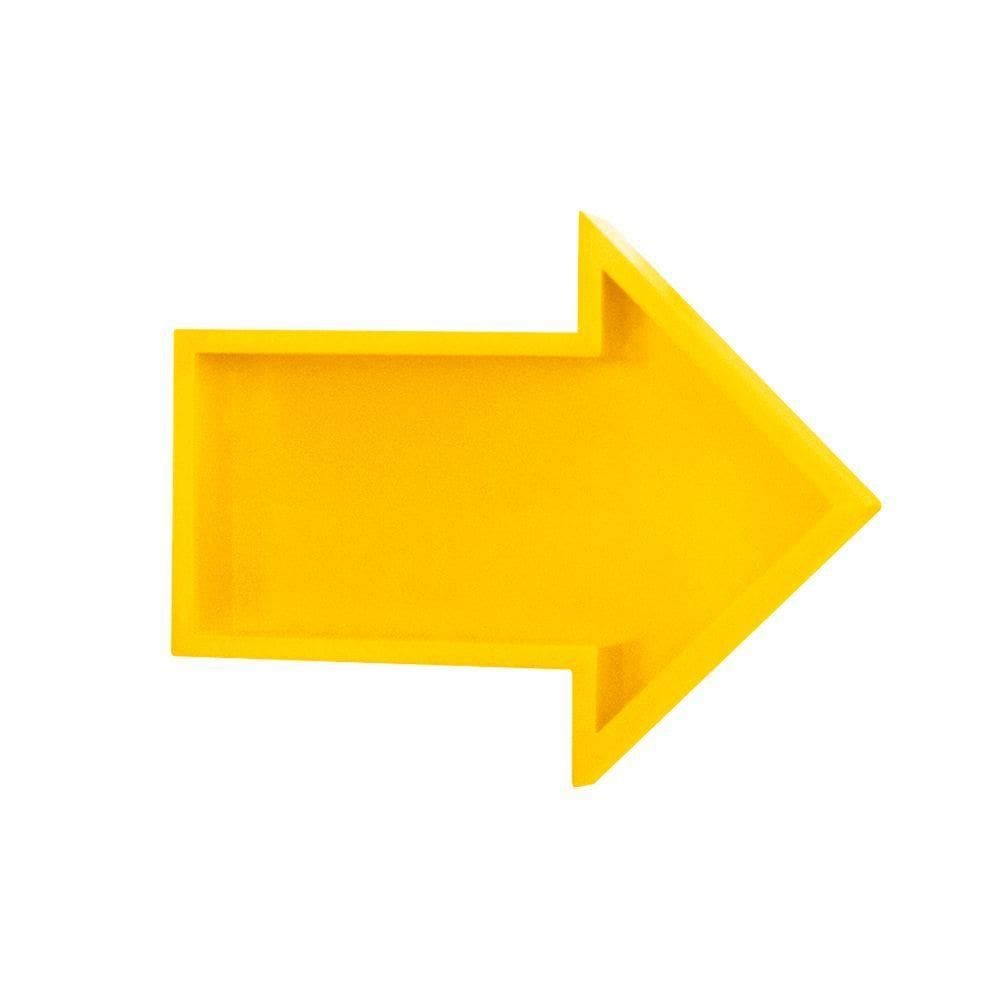 Nicho Seta Amarela Prateleira Decorativa Para Quarto Infantil Menina Menino Organizador Mobília Decor