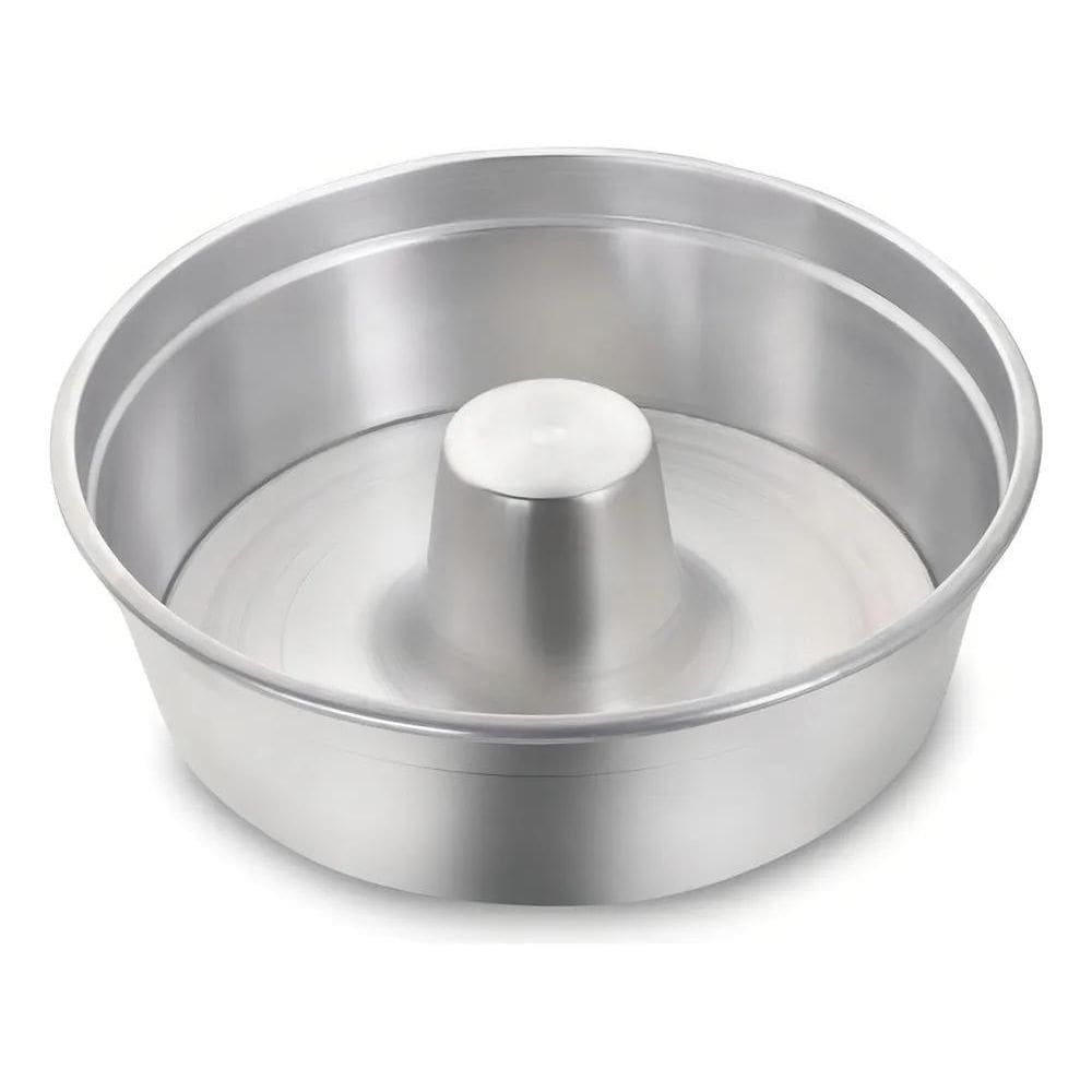 2X Forma Assadeira Redonda Bolo E Pudim Com Canudo 30Cm Cor