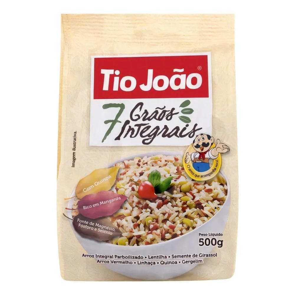 10X Tio João 7 Grãos Integrais 500G