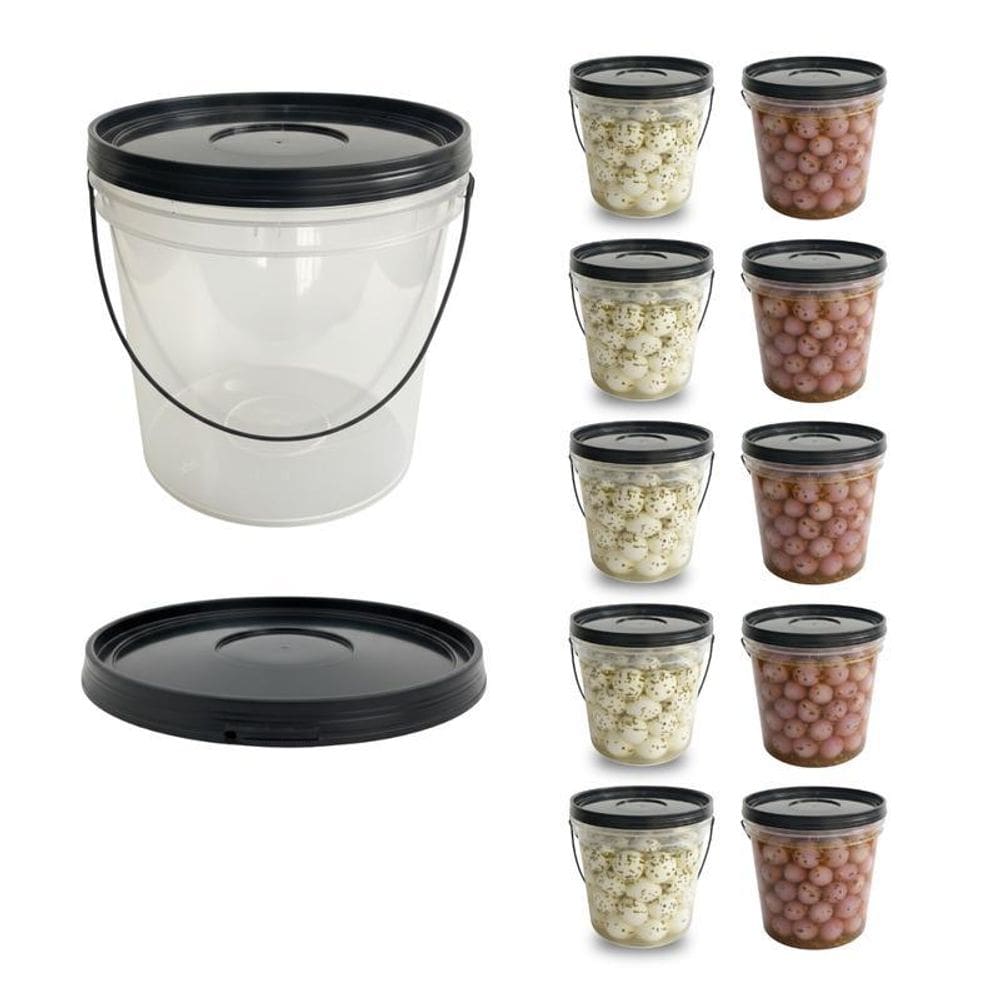 Balde Liso Redondo 3.2 Litros - 10 Pçs