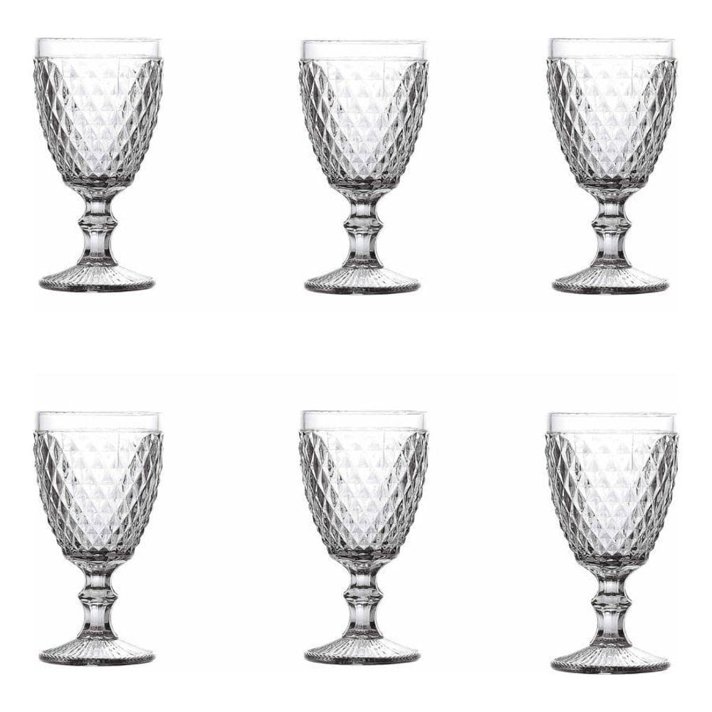 Conjunto De 06 Copos De Vidro Bico De Abacaxi