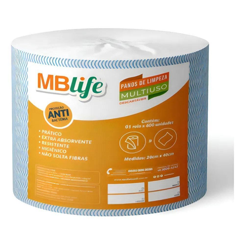 Pano Para Limpeza Mblife Rolo 20X40Mts, Pano De Limpeza Pano
