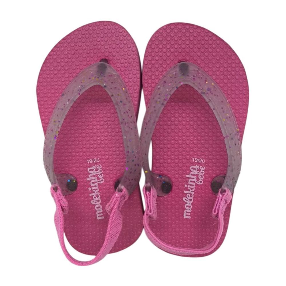 Chinelo De Dedo Elastico Confortavel Leve Macio Molekinha