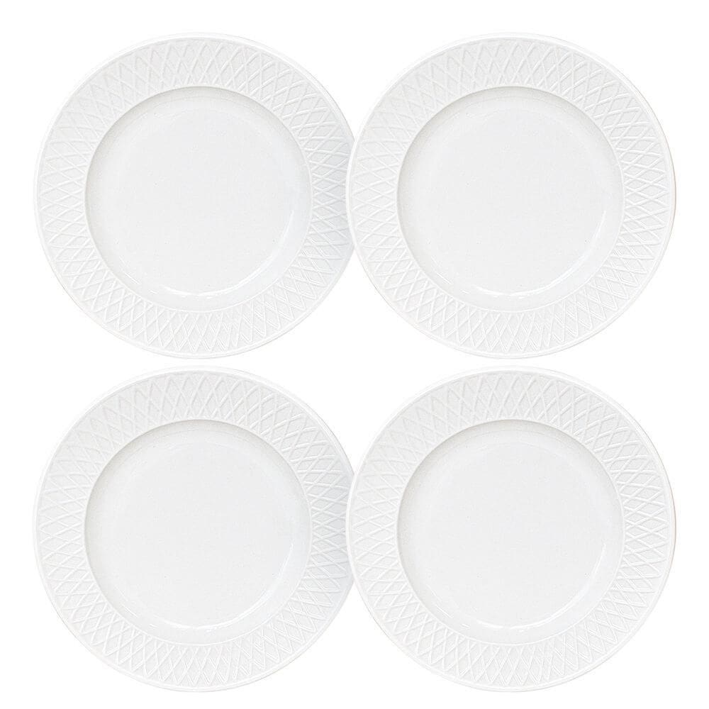 Jogo Pratos Sobremesa Divine 19Cm Opaline 4 Peça Hauskraft