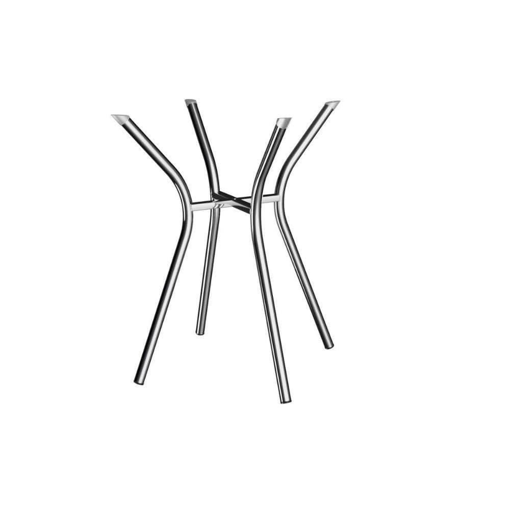 Base Mesa De Jantar Sardenha M086 Aço S- Tampo Cromada - Kappesberg