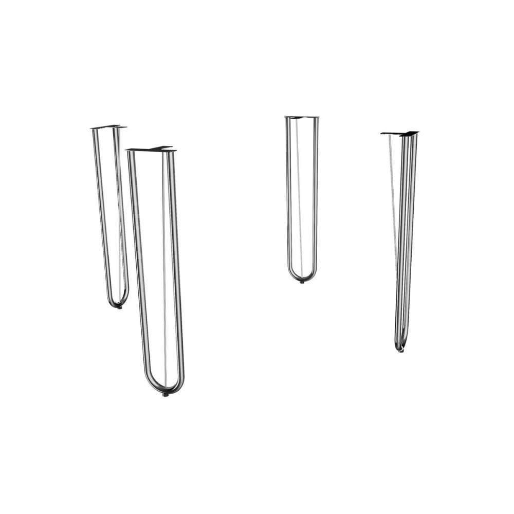 Base Mesa De Jantar Constanza M084 Aço S- Tampo Cromada - Kappesberg