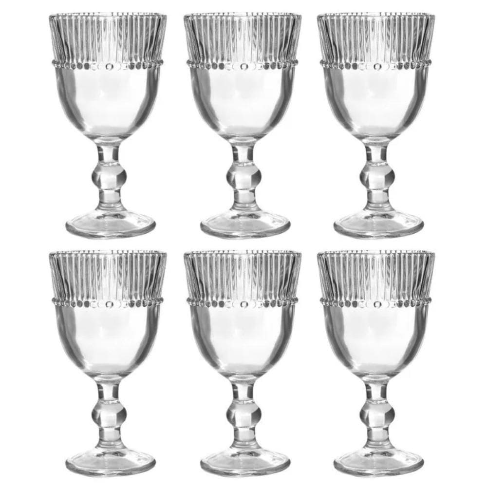 Jogo De Taça Lynx Top Vidro 270Ml 6 Peças