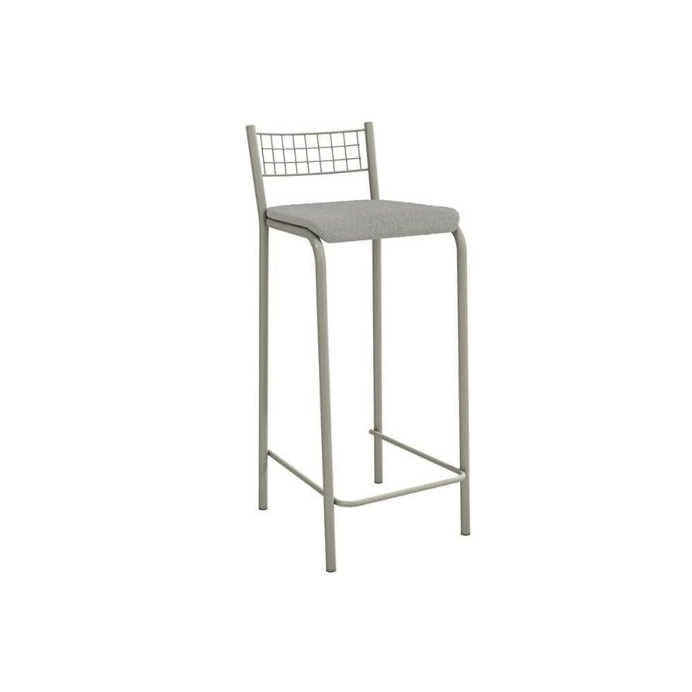 Banqueta De Cozinha Gênova 1b705nk Aço 1 Un Niquel-boucle Cinza - Kappesberg