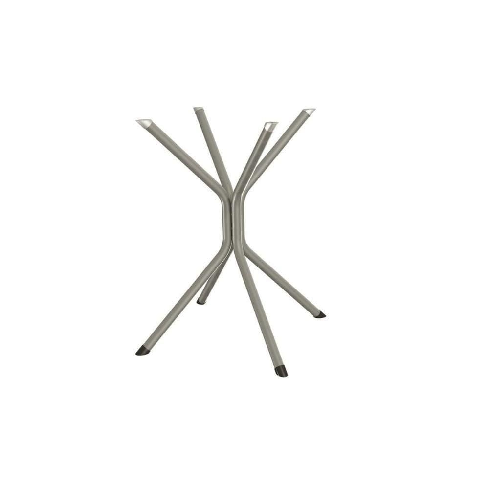 Base Mesa De Jantar Creta M088 Aço S- Tampo Niquel - Kappesberg