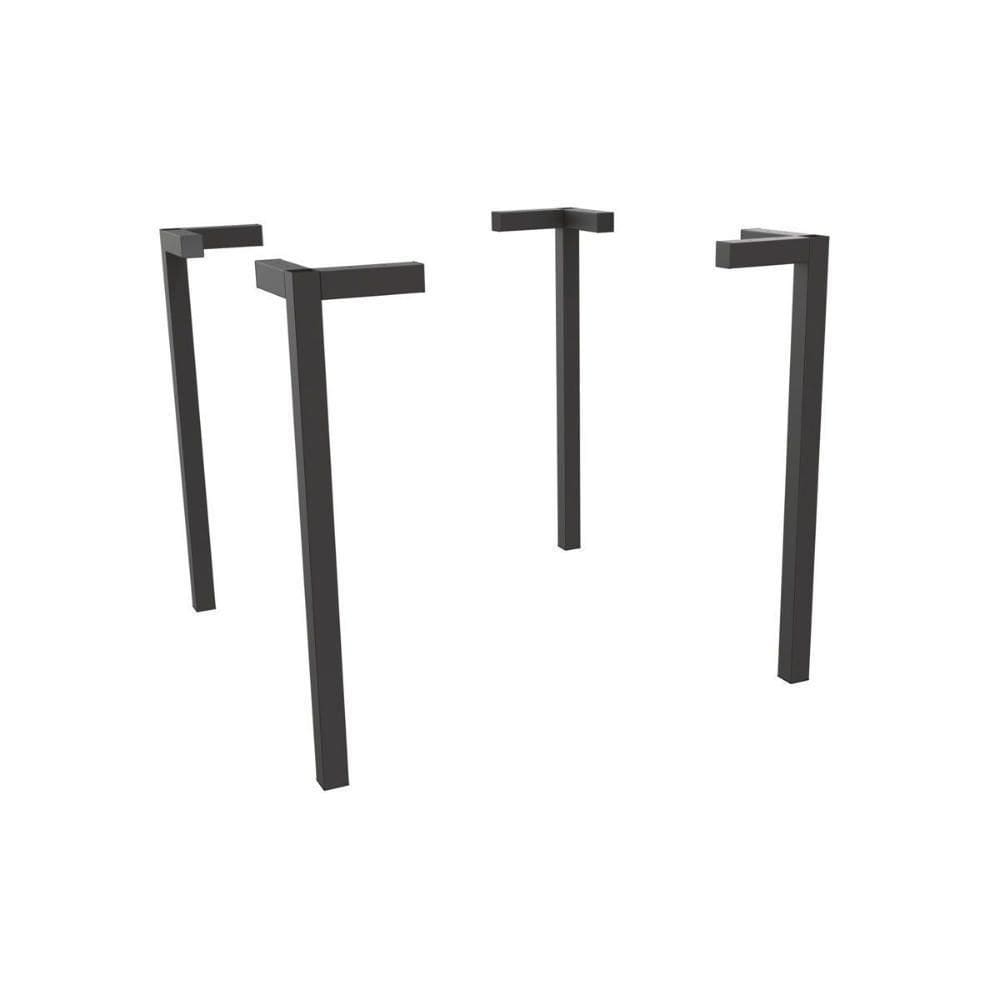 Base Mesa De Jantar Santorini M089 Aço S- Tampo Preto - Kappesberg