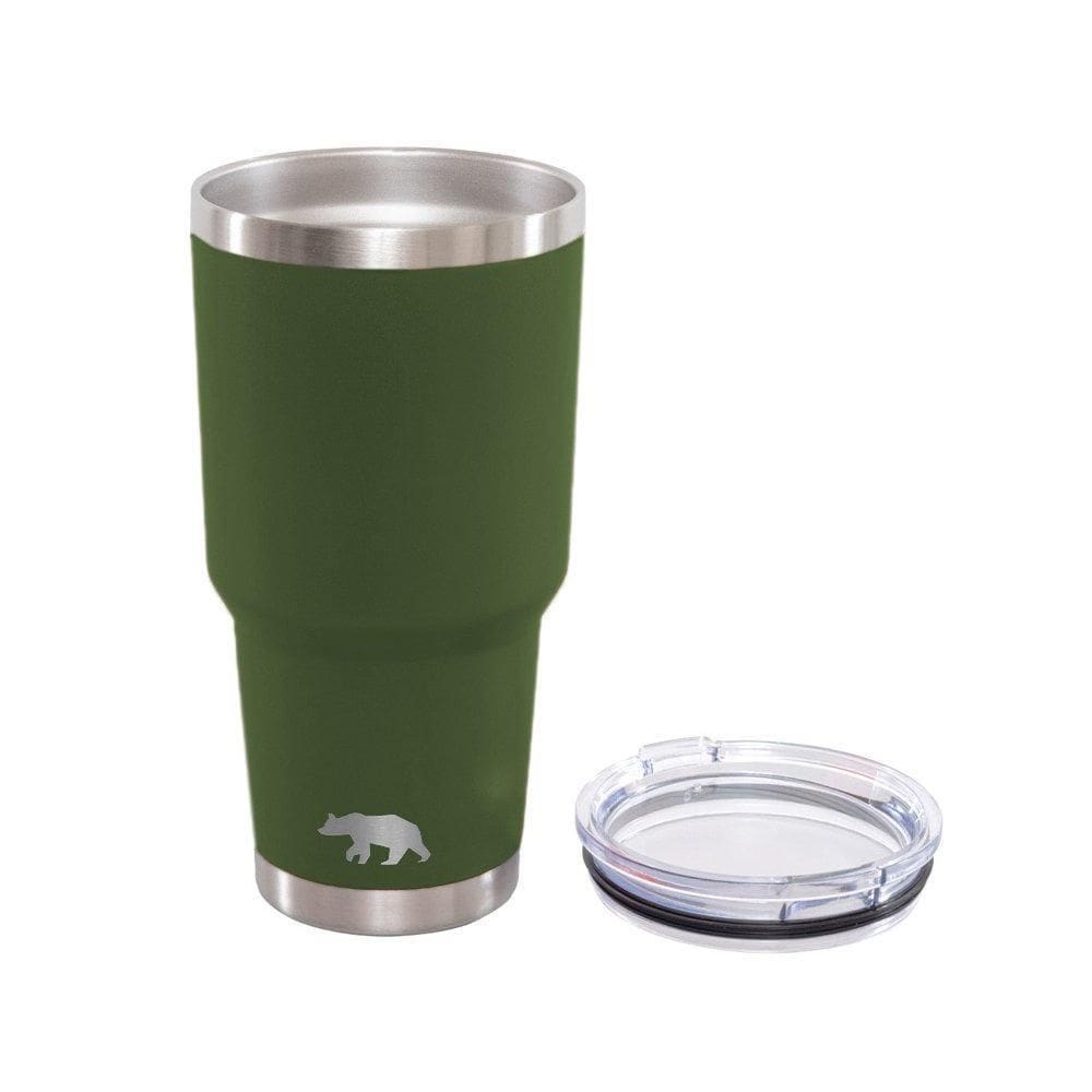 Copo Termico Tumbler 887Ml Qgk Verde Militar Com Tampa
