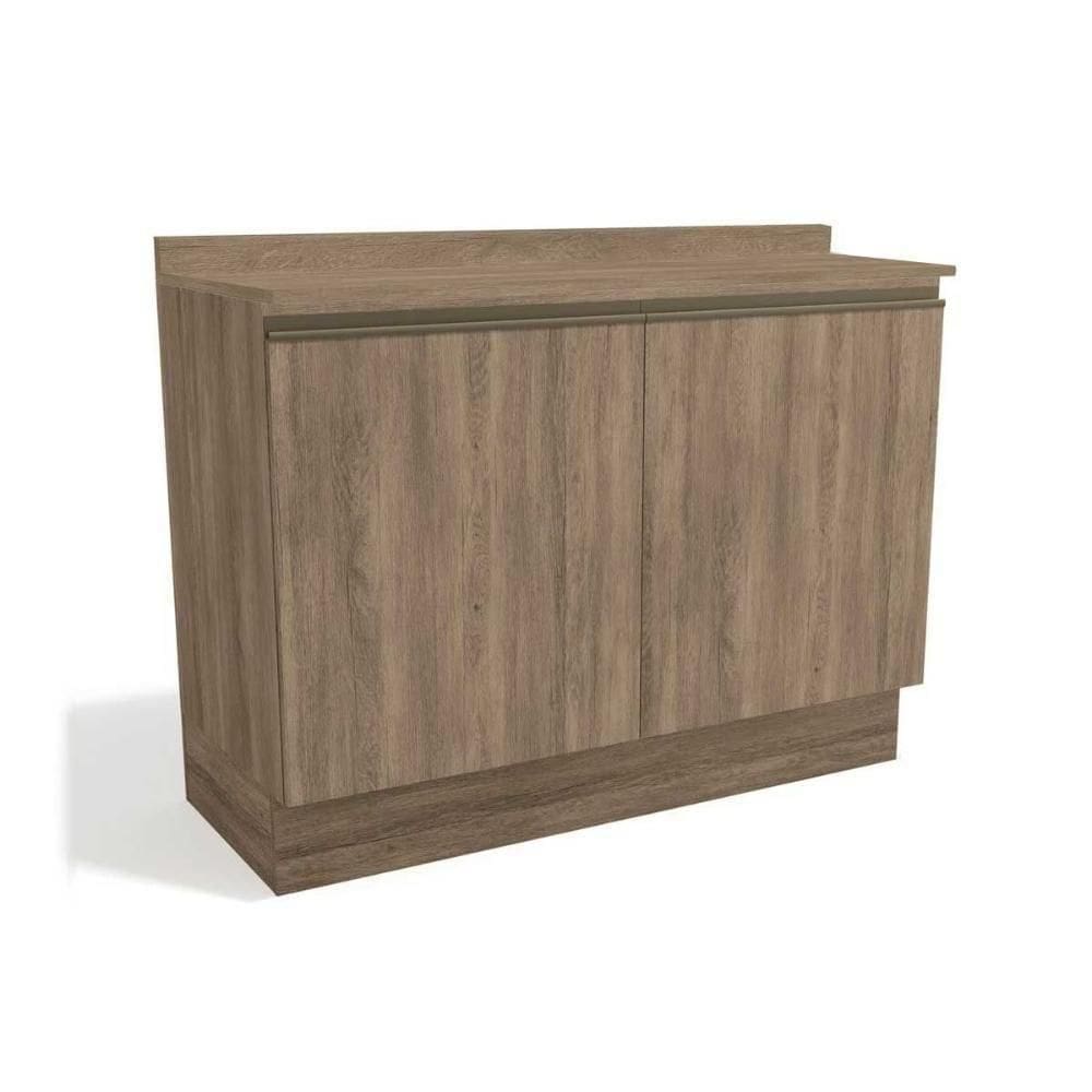 Gabinete P- Pia Cozinha Balcão C- Tampo Maxxi G745 C- 2 Portas 120cm Nogal-nogal - Kappesberg