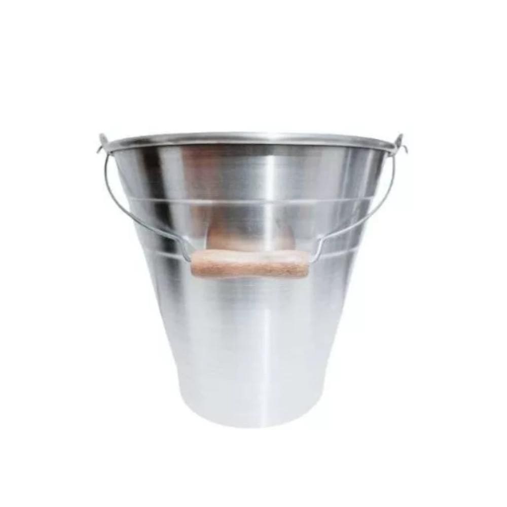 Balde De Aluminio Grande Multiuso Limpeza 16 Litros
