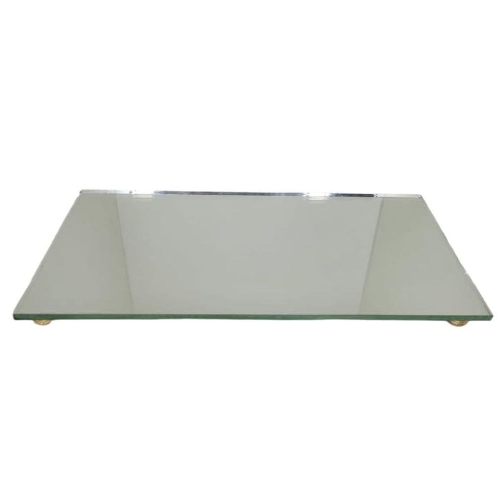 Bandeja Espelhada 24 Cm Em Vidro