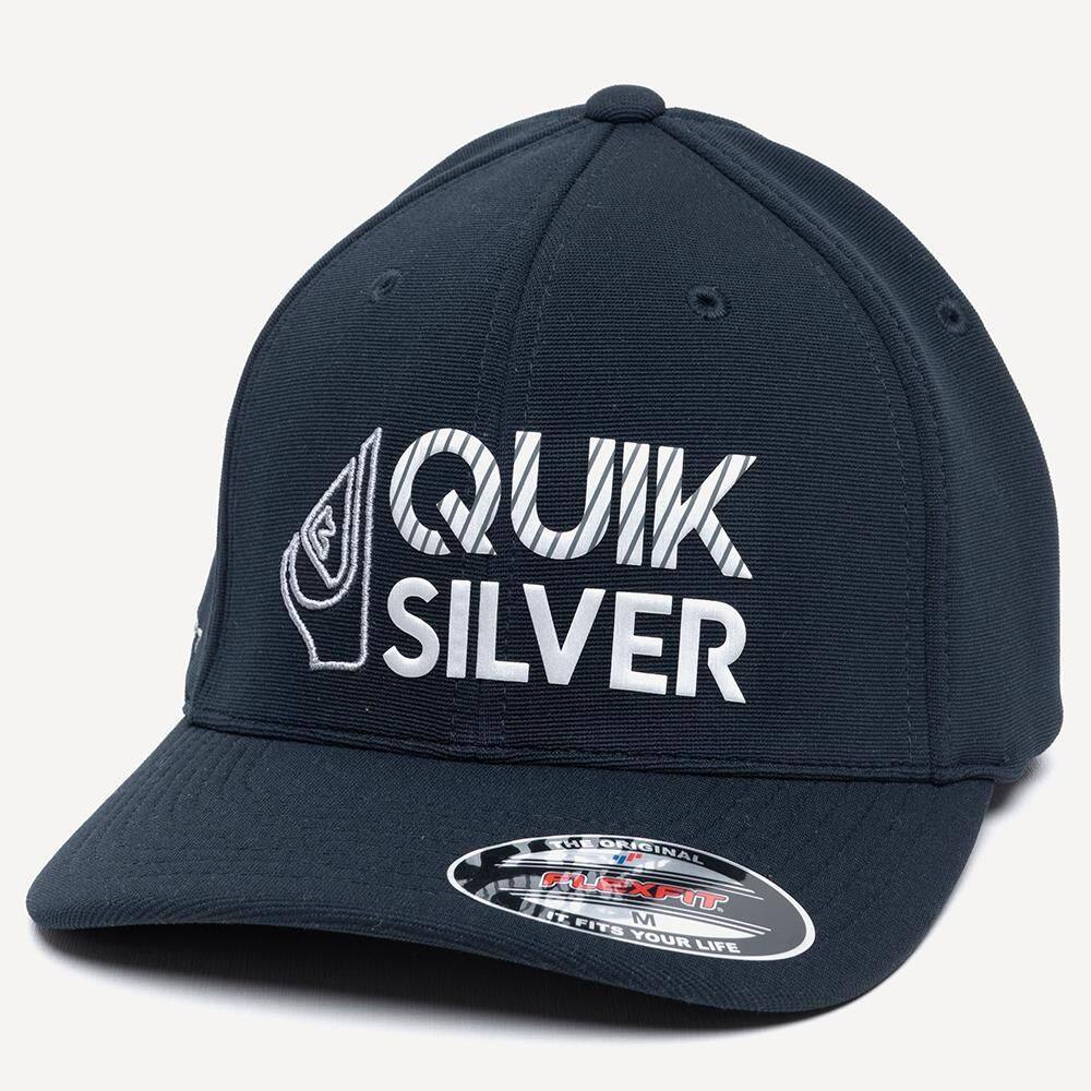 Boné Quiksilver Aba Curva Silver Transfer Emb SM26 Navy