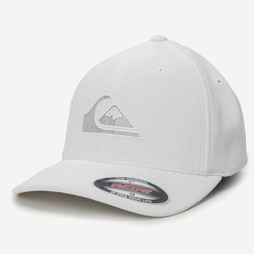 Boné Quiksilver Aba Curva Textured High Logo SM26 Branco