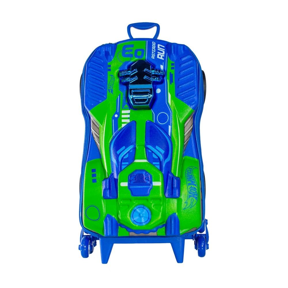 Mochila Rodas Hot Wheels 3D Dune a Soar Azul Motor Realista