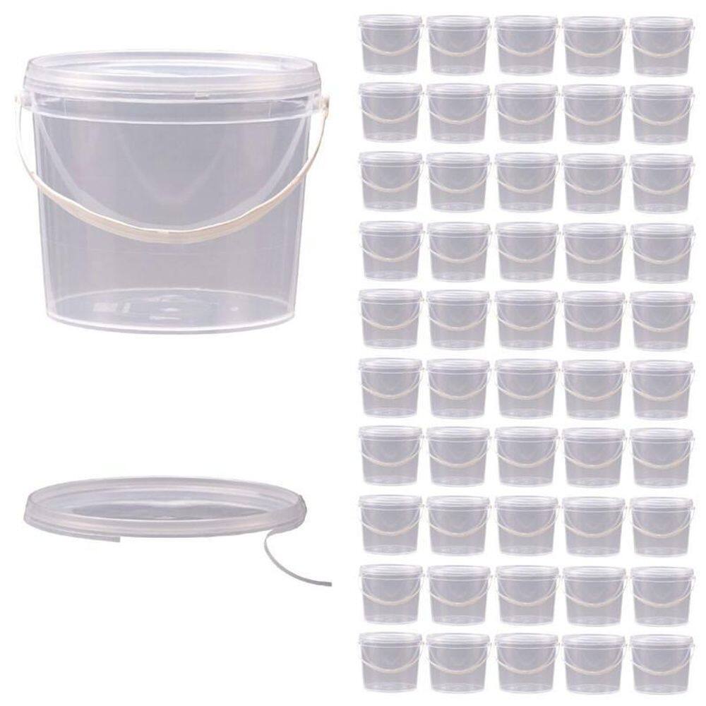 Balde Novo 1.8L Atoxico Bpa Free 50 Pçs