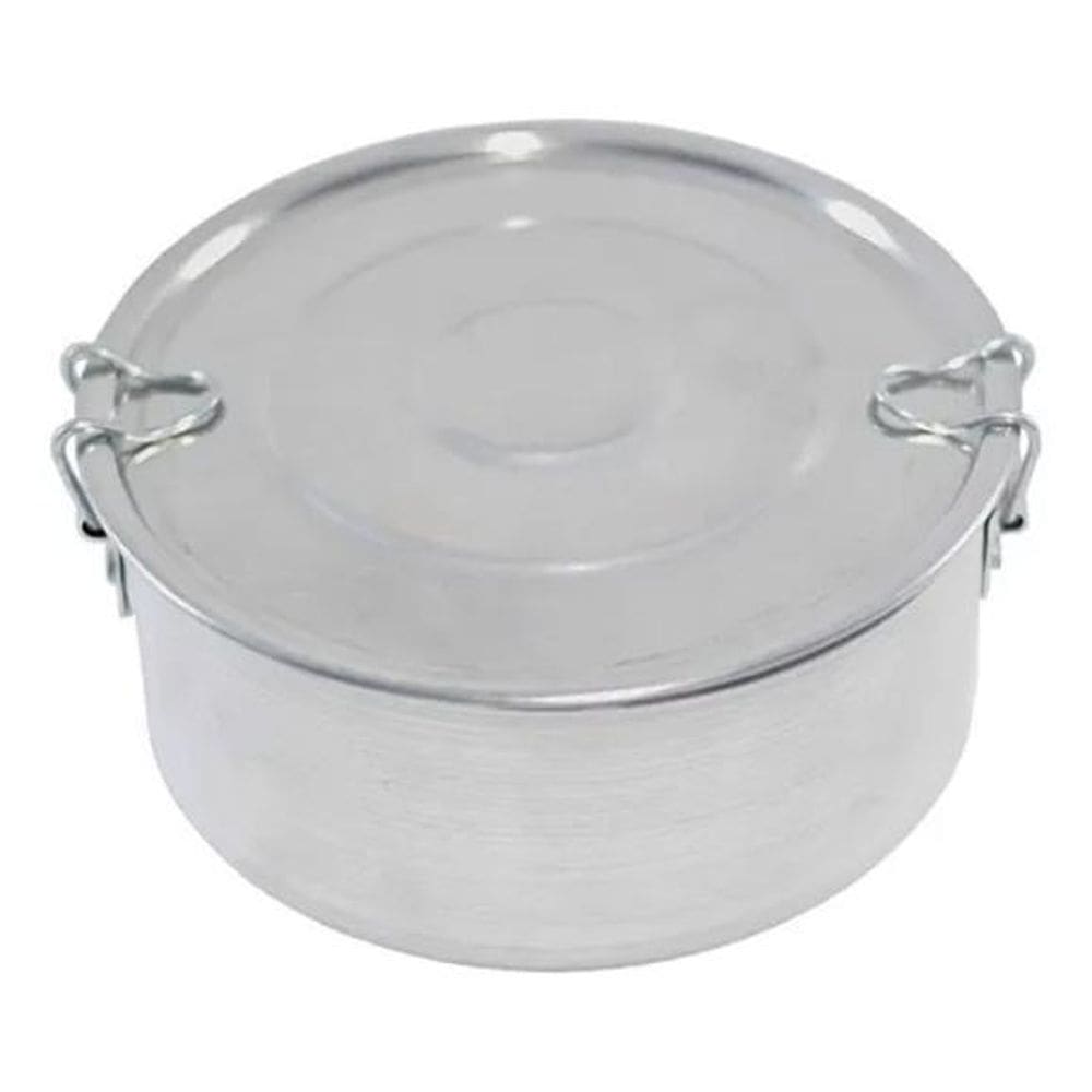 Marmita Pequena Redonda N 12 Em Aluminio 500 Ml