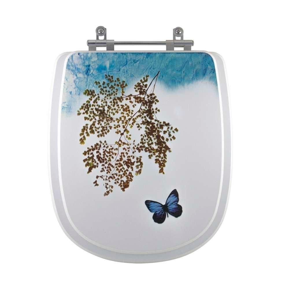 Assento Sanitario Decorado Borboleta Kadet Para Vaso Agnes.t