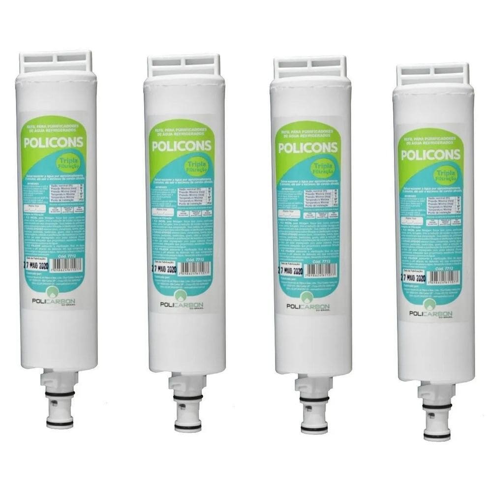 4 Filtro Refil Purificador De Agua Bebedouro Consul