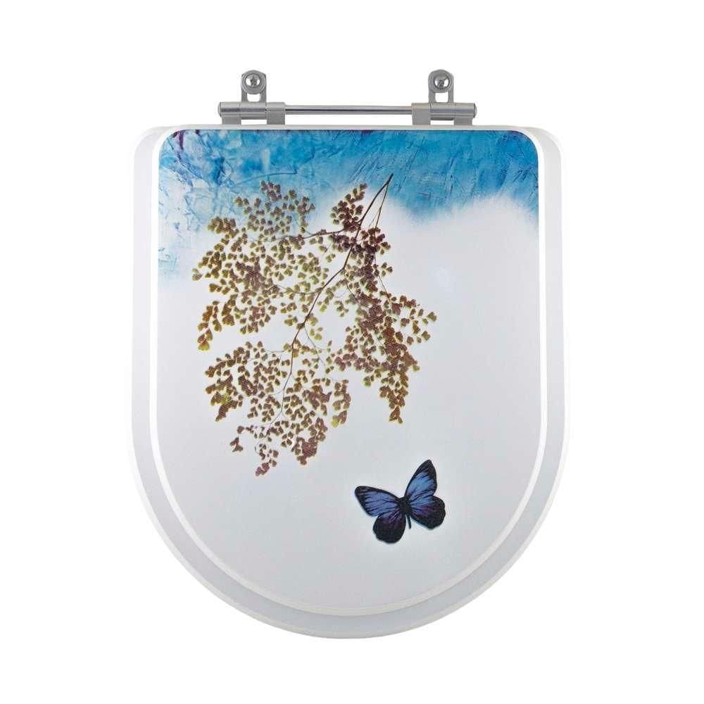 Assento Sanitario Decorado Borboleta Montezzi Para Vaso Belize